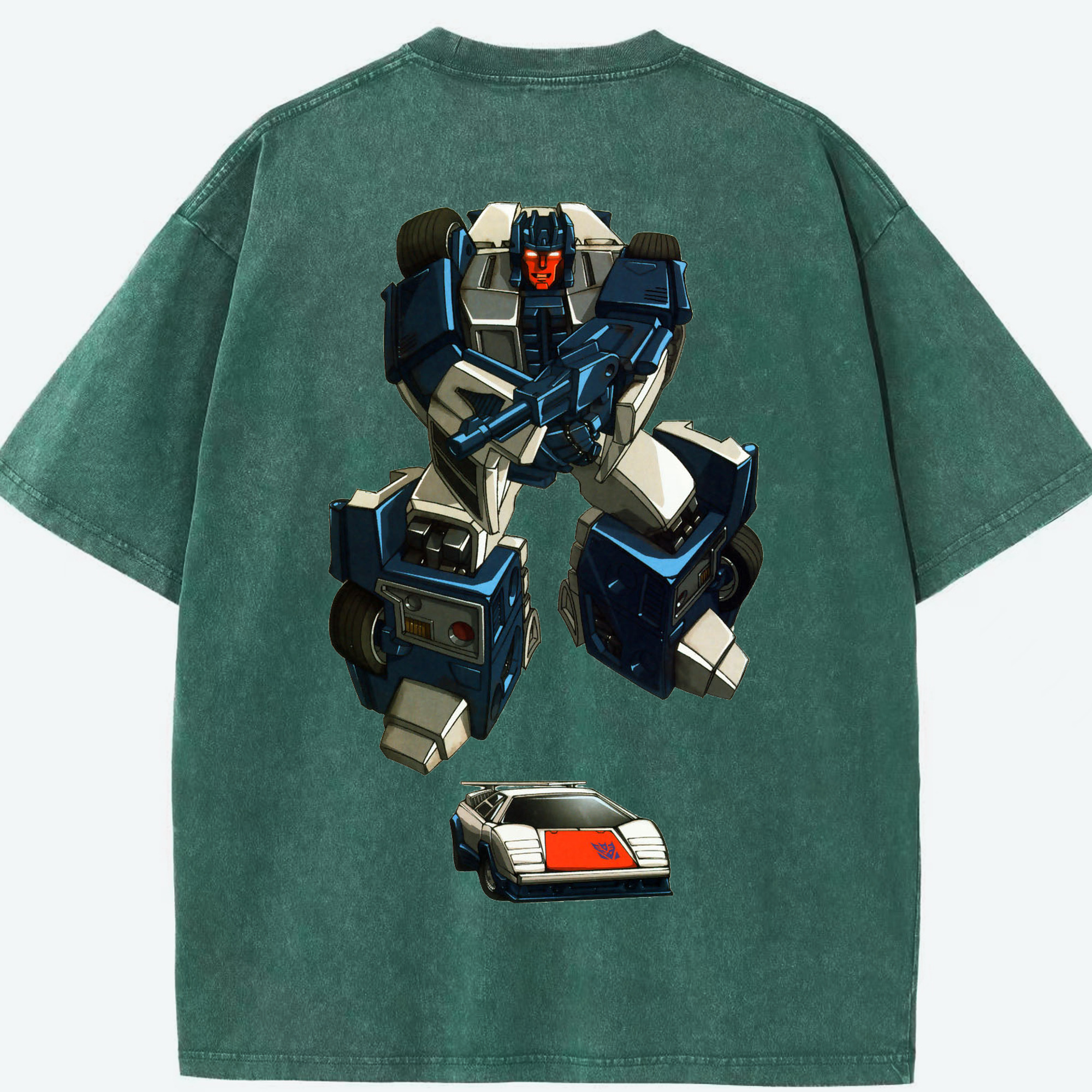 （画像用）  綿100% ヴィンテージ風 半袖Tシャツ（背面プリント）